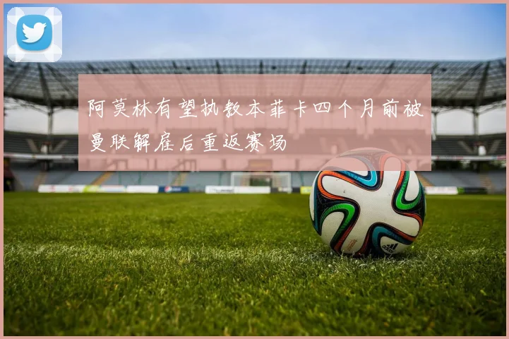 阿莫林有望执教本菲卡四个月前被曼联解雇后重返赛场